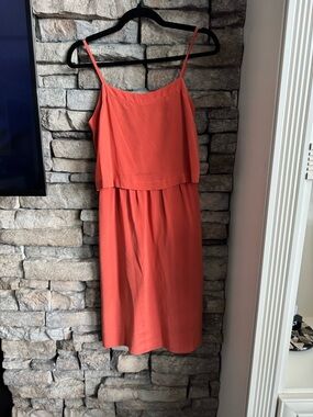 Madewell Silk Layered Midi Dress